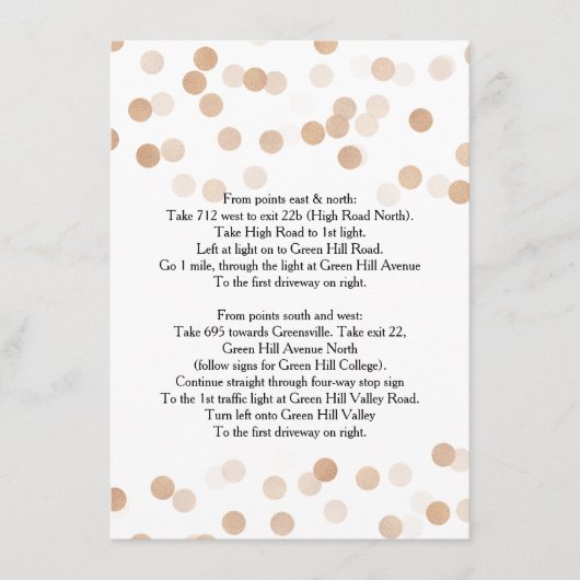 Fahrtrichtung Glitzer mit Kupferfolie Begleitkarte (Vorderseite)