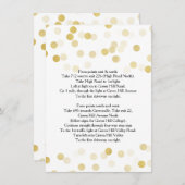 Fahrtrichtung Hochfahren Gold Foil Glitzer Light Begleitkarte (Vorne/Hinten)