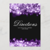 Fahrtrichtung Hochzeiten Lila Begleitkarte (Rückseite)