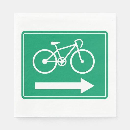 Fahrtrichtung Serviette (Vorderseite)