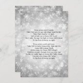 Fahrtrichtung Silver Winter Wonderland Einladung (Vorne/Hinten)