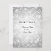Fahrtrichtung Silver Winter Wonderland Einladung (Rückseite)