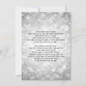 Fahrtrichtung Silver Winter Wonderland Einladung (Vorderseite)