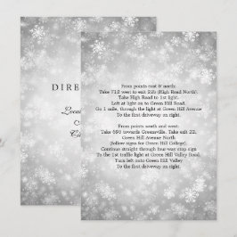 Fahrtrichtung Silver Winter Wonderland Einladung