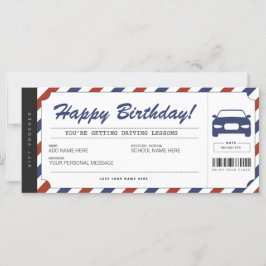Fahrunterricht Geschenkgutschein