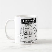 Fahrunterricht - Schüler auf dem falschen Platz Kaffeetasse (Links)