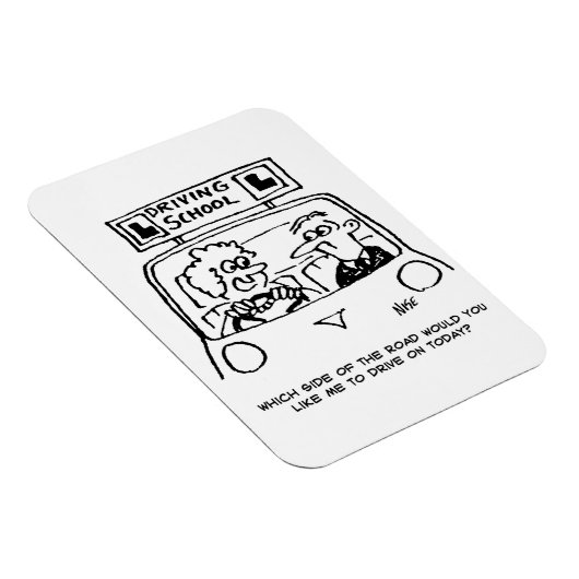 Fahrunterricht - Welche Straßenseite? Magnet (Rechte Seite)