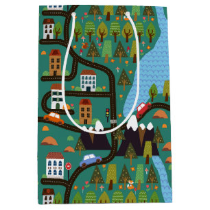 Fahrwege für die Stadt Mittlere Geschenktüte