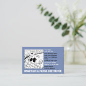 Fahrwege und Cartoon Visitenkarte (Stehend Vorderseite)