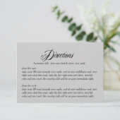 Fahrwegkarte für Jetzt und Forever Begleitkarte (Stehend Vorderseite)