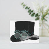 Fahrwerk drauf - Steampunk Postkarte (Stehend Vorderseite)