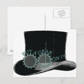 Fahrwerk drauf - Steampunk Postkarte (Vorne/Hinten)