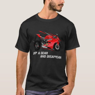 Fahrwerk fallen lassen und verschwinden - Motorrad T-Shirt