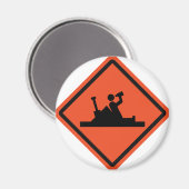 Fahrwerk für lustiges Bier Magnet (Vorderseite/Rückseite)