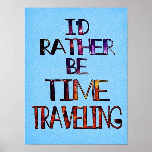 Fahrzeit Poster (Vorne)