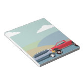 Fahrzeug-Absturz Hinterteil Fahrzeug Vector Notizblock (angewinkelt)