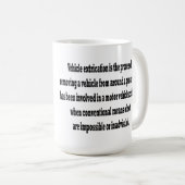 Fahrzeug-Befreiung (Bor-Befreiung) Kaffeetasse (VorderseiteRechts)