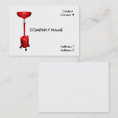 Fahrzeug fahrbarer Ölabfluß Visitenkarte (Vorne/Hinten)