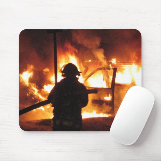 Fahrzeug-FeuerBurning! Mousepad (Mit Mouse)