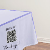 Fahrzeug Lavendel 60 x 104 QR Code anzeigen Tischdecke (Beispiel)