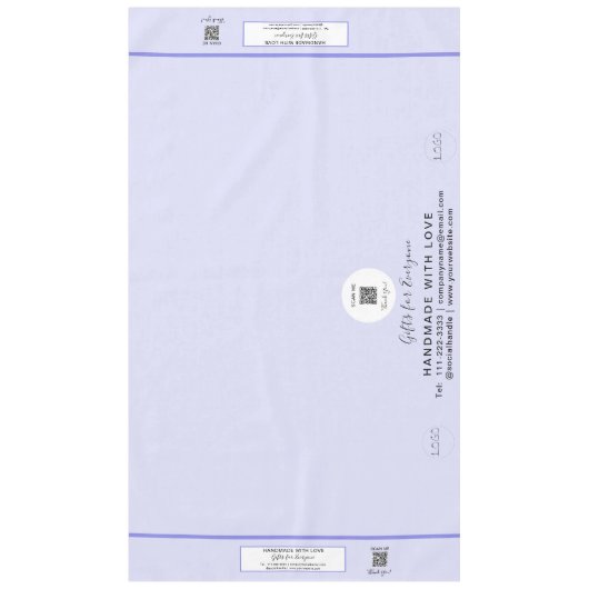 Fahrzeug Lavendel 60 x 104 QR Code anzeigen Tischdecke (Vorderseite)