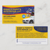 Fahrzeug-Reparaturmechanismus 2 Seite Visitenkarte (Vorne/Hinten)