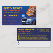 Fahrzeug-Reparaturmechanismus 2 Seite Visitenkarte (Vorne/Hinten)