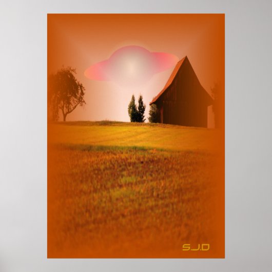 FAHRZEUG ÜBER HAUS - POSTER (Vorne)