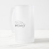 Fahrzeugdarstellung Mattglas Bierglas (Vorderseite Links)