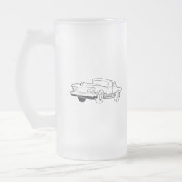 Fahrzeugdarstellung Mattglas Bierglas