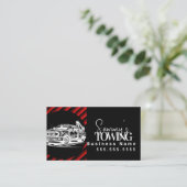 Fahrzeugdetailing QR-Code  Visitenkarte (Stehend Vorderseite)