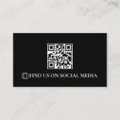 Fahrzeugdetailing QR-Code  Visitenkarte (Rückseite)