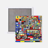 Fahrzeuge auf Rädern 10 Magnet (Vorderseite/Rückseite)