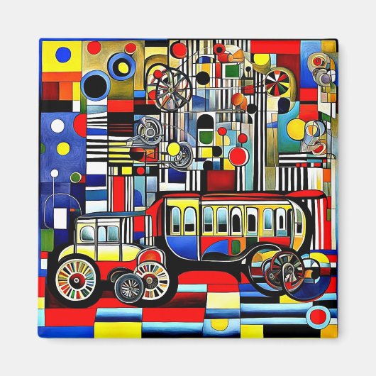 Fahrzeuge auf Rädern 10 Magnet (Vorne)