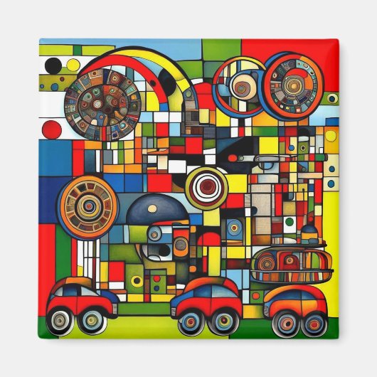 Fahrzeuge auf Rädern 1 Magnet (Vorne)