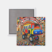 Fahrzeuge auf Rädern 2 Magnet (Vorderseite/Rückseite)