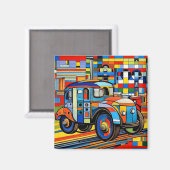 Fahrzeuge auf Rädern 3 Magnet (Vorderseite/Rückseite)
