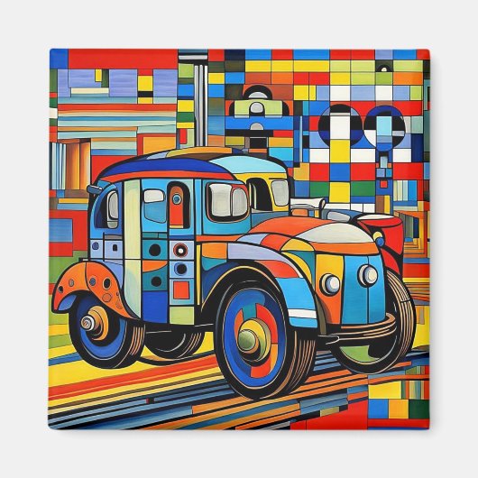Fahrzeuge auf Rädern 3 Magnet (Vorne)