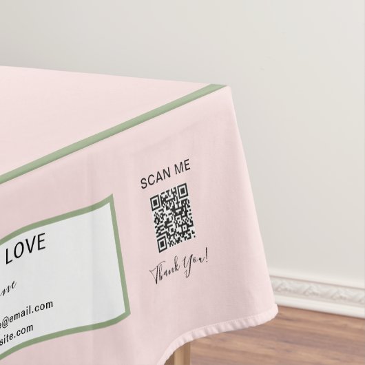 Fahrzeuge mit dem Code Blush Green 52 x 70 QR anze Tischdecke (Beispiel)