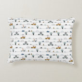 Fahrzeuge Thema 4 Personalisiert Dekokissen (Rückseite)