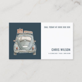 FAHRZEUGFAHRZEUGDIENST VON NAVATERCOLOR TAXI VISITENKARTE