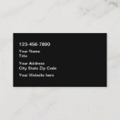 Fahrzeugführer Visitenkarte (Rückseite)