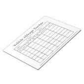 Fahrzeugkilometer-Tracker-Notizblock Notizblock (angewinkelt)