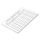 Fahrzeugkilometer-Tracker-Notizblock Notizblock (angewinkelt)