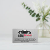 Fahrzeugoptimierung | Auto-Reparatur-Logo Visitenkarte (Stehend Vorderseite)