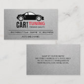 Fahrzeugoptimierung | Auto-Reparatur-Logo Visitenkarte (Vorne/Hinten)