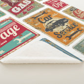 Fahrzeugservice und Tankstelle Vintages Metall Sherpadecke (3/4)