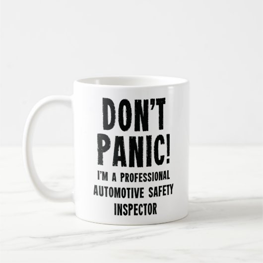 Fahrzeugsicherheitsinspektor Kaffeetasse (Links)