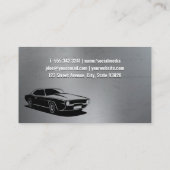 Fahrzeugteile und Vintages Fahrzeug Visitenkarte (Rückseite)