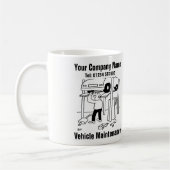 Fahrzeugwartung Funny Garage Kaffeetasse (Links)